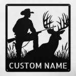 Custom Deer Hunting Art Sign