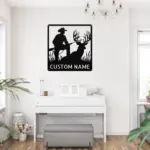 Custom Deer Hunting Art Sign