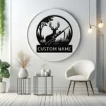 Custom Deer Hunting Metal Sign