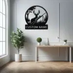 Custom Deer Hunting Metal Sign