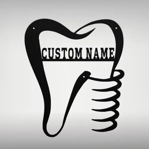Custom Dental Office Metal Sign