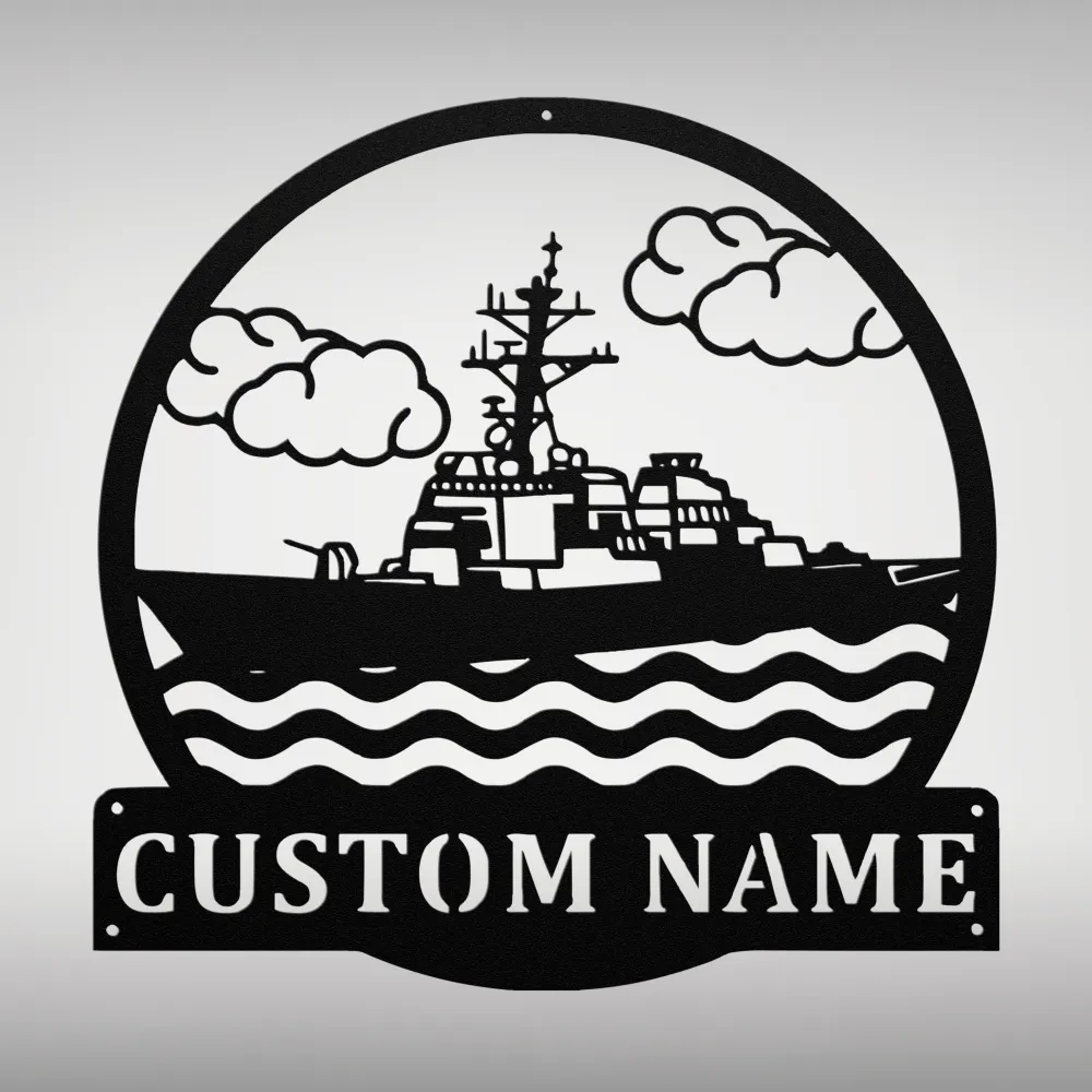 Custom Destroyer Ship Metal Sign Custom Destroyer Ship Metal Sign