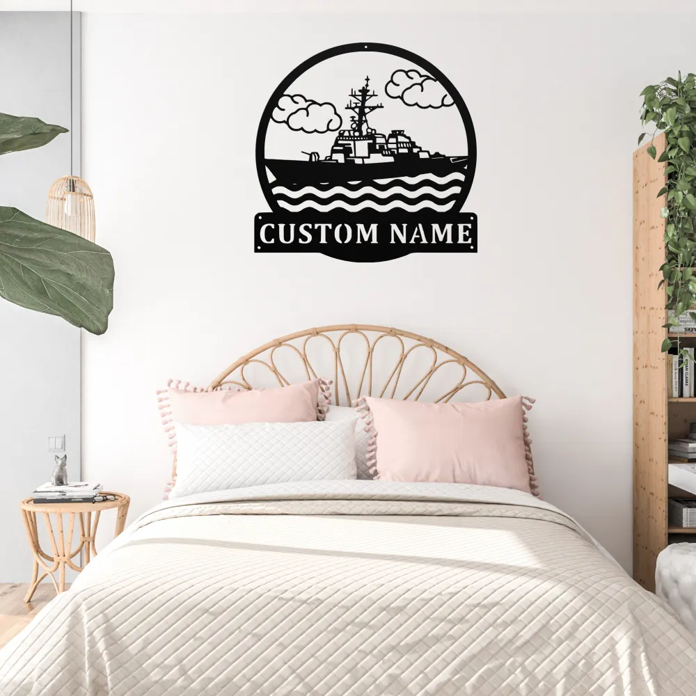 Custom Destroyer Ship Metal Sign Custom Destroyer Ship Metal Sign