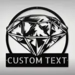 Custom Diamond Metal Sign