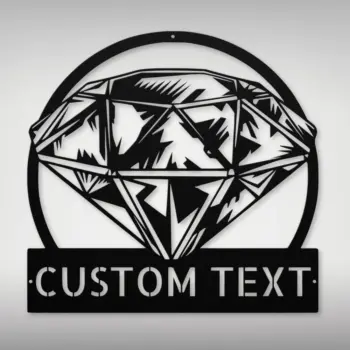 Custom Diamond Metal Sign