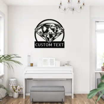 Custom Diamond Metal Sign