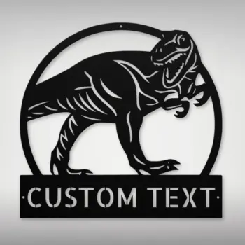 Custom Dinosaur Metal Sign