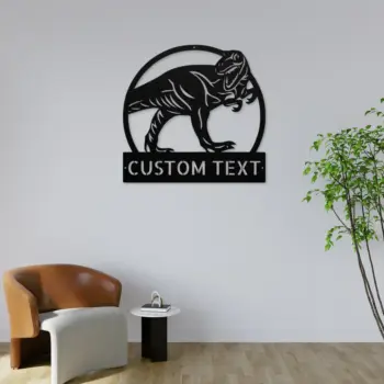 Custom Dinosaur Metal Sign