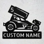 Custom Dirt Racer Metal Sign
