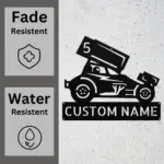Custom Dirt Racer Metal Sign