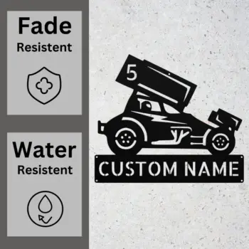 Custom Dirt Racer Metal Sign