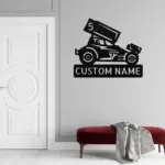 Custom Dirt Racer Metal Sign