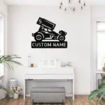 Custom Dirt Racer Metal Sign
