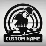 Custom Disc Jockey Metal Sign