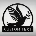 Custom Dove Bird Metal Sign
