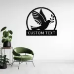 Custom Dove Bird Metal Sign