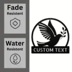 Custom Dove Bird Metal Sign