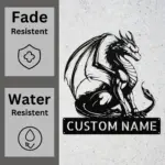 Custom Dragon Metal Sign