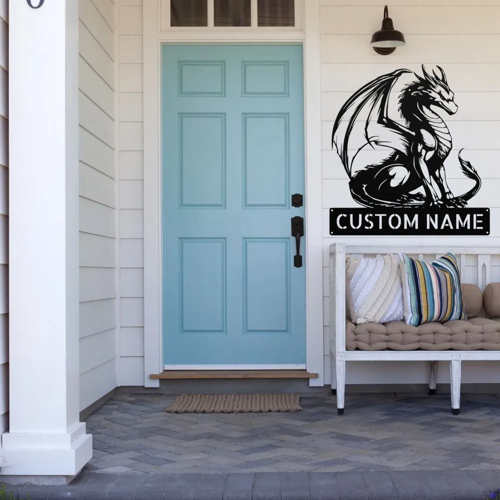Custom Dragon Metal Sign Custom Dragon Metal Sign