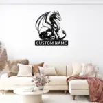 Custom Dragon Metal Sign