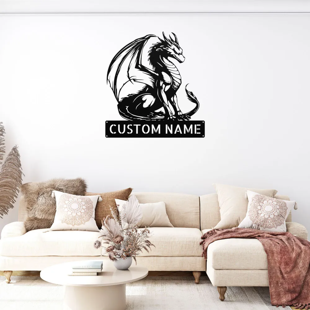 Custom Dragon Metal Sign Custom Dragon Metal Sign