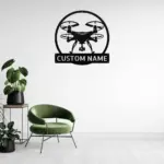 Custom Drone Metal Sign