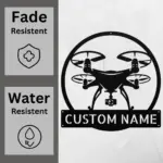 Custom Drone Metal Sign