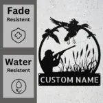 Custom Duck Hunting Metal Sign