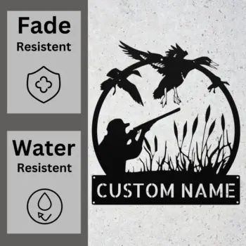 Custom Duck Hunting Metal Sign