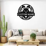 Custom Easter Bunny Metal Sign