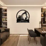 Custom Excavator Metal Sign