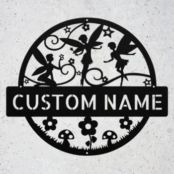 Custom Fairies Metal Sign