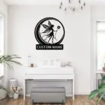 Custom Fairy Moon Metal Sign