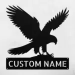 Custom Falcon Bird Metal Sign