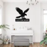 Custom Falcon Bird Metal Sign