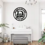 Custom Family Name Initial Metal Sign