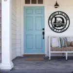 Custom Family Name Initial Metal Sign