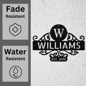 Custom Family Name Metal Sign