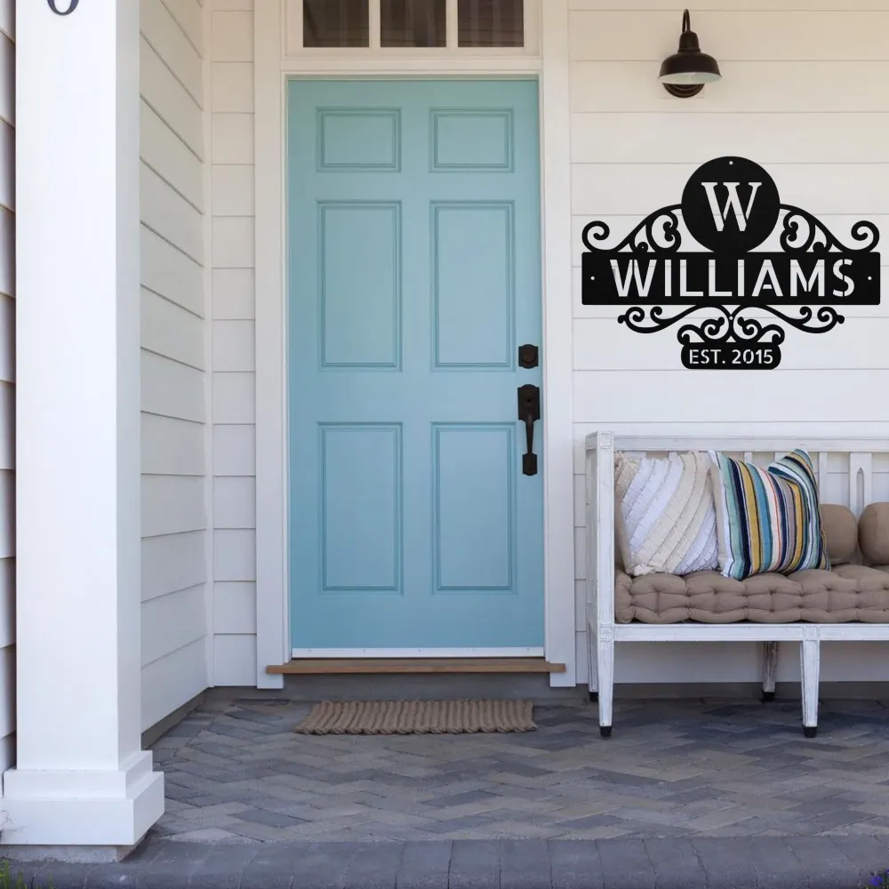 Custom Family Name Metal Sign Custom Family Name Metal Sign