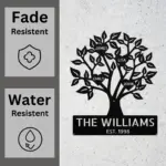 Custom Family Tree Metal Sign