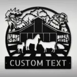 Custom Farm Animals Metal Sign