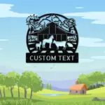 Custom Farm Animals Metal Sign