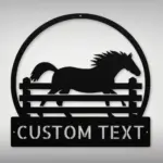 Custom Farm Horse Metal Sign
