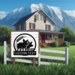 Custom Farmhouse Pigs Metal Sign