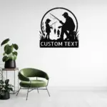 Custom Father Daughter Fishing Sign