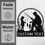 Custom Father Daughter Fishing Sign