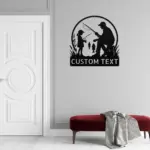 Custom Father Daughter Fishing Sign