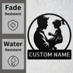 Custom Father Daughter Metal Sign