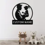 Custom Father Daughter Metal Sign