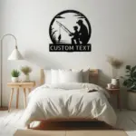 Custom Father Son Fishing Metal Sign